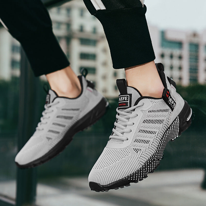 Herren atmungsaktive leichte Laufschuhe mit stoßdämpfender Gelfederung und rutschfester Außensohle EB