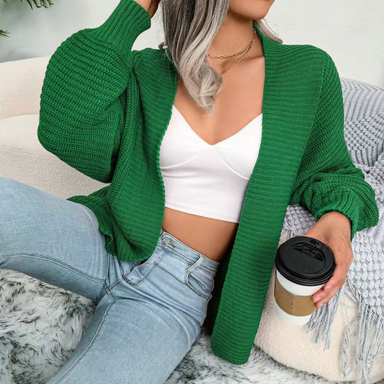 Damen gemütlicher Strickcardigan mit oversized Schnitt EB