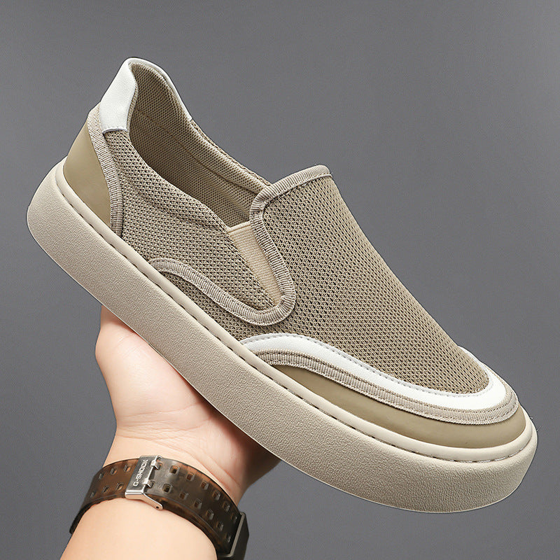 Damen Slip-On Sneakers mit atmungsaktivem Obermaterial EB