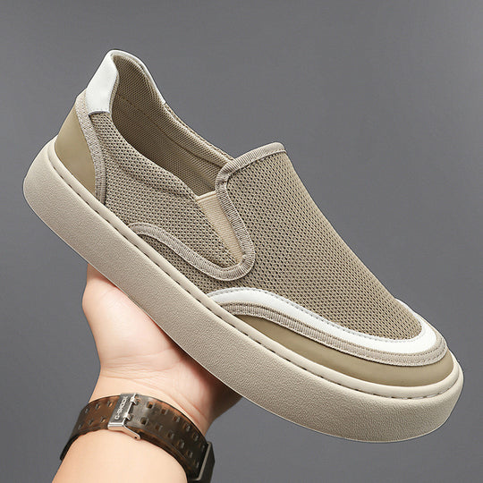 Damen Slip-On Sneakers mit atmungsaktivem Obermaterial EB