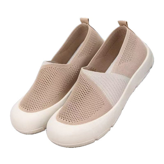 Damen Sneaker mit atmungsaktiver Mesh-Oberfläche und rutschfester Sohle EB