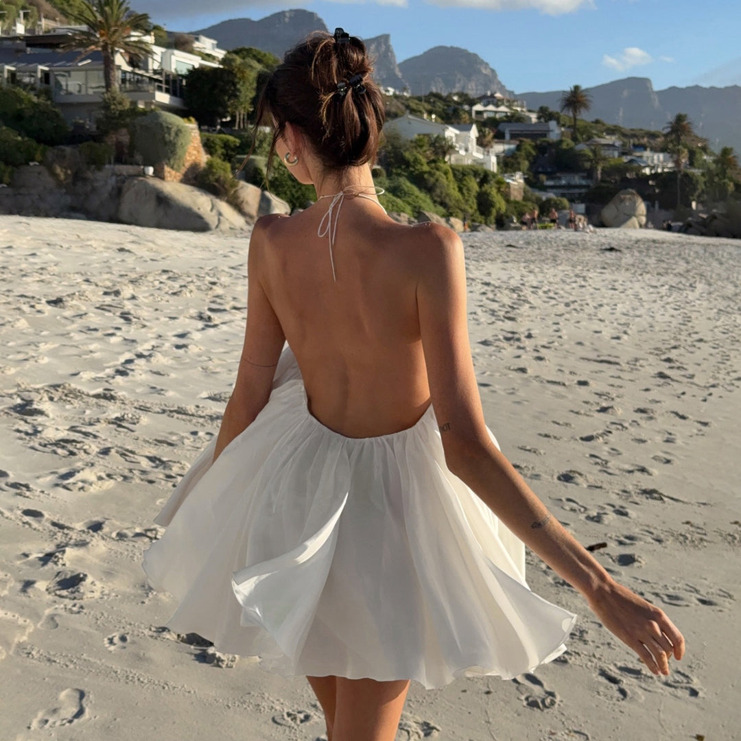 Damen Luftiges Maxikleid mit verstellbaren Trägern und elegantem Dekolleté EB