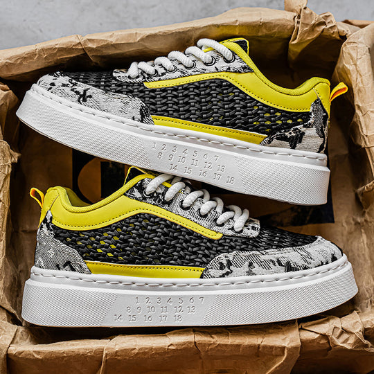 Damen Komfortable Plateau-Sneaker mit atmungsaktivem Obermaterial EB