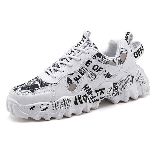 Damen Sportliche Sneaker mit einzigartigem Print-Design EB