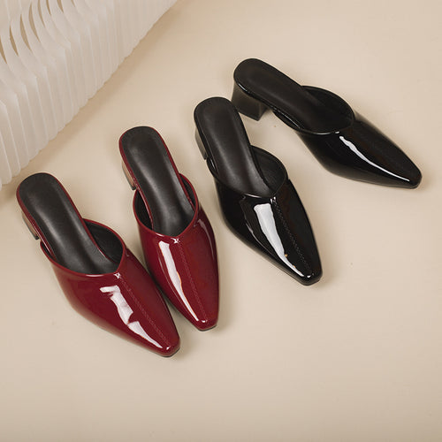 Damen Modische Slingback-Pumps mit eleganter Spitze und Blockabsatz EB