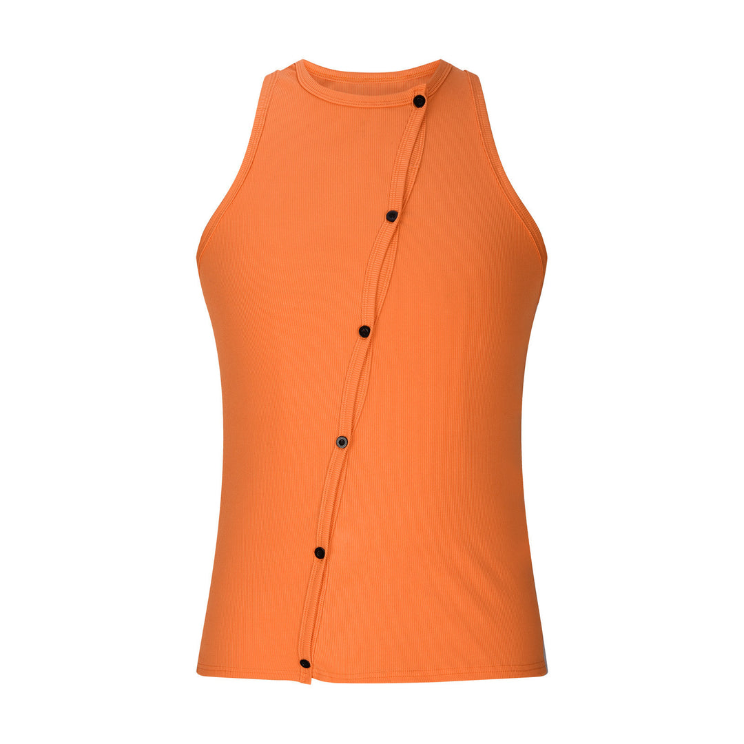 Damen sportliches ärmelloses Tanktop mit innovativem Schnürdesign EB