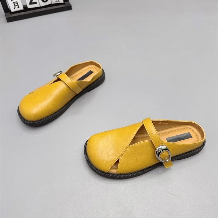 Damen bequeme Mokassins mit dekorativem Riemchen und ergonomischer Sohle EB