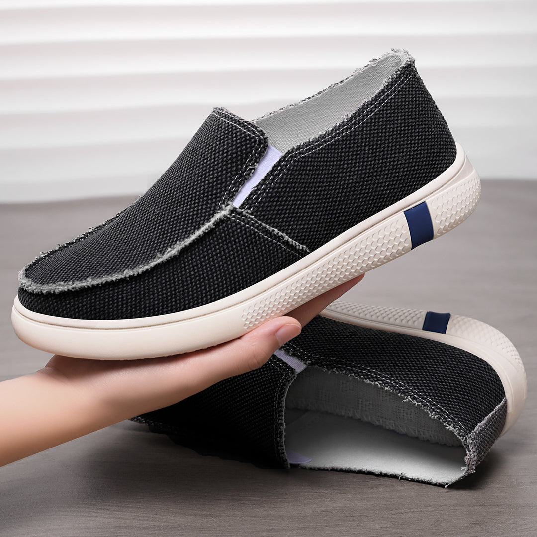 Damen Bequeme Slip-On Sneakers mit elastischem Design und rutschfester Sohle EB