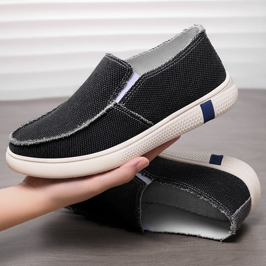 Damen Bequeme Slip-On Sneakers mit elastischem Design und rutschfester Sohle EB