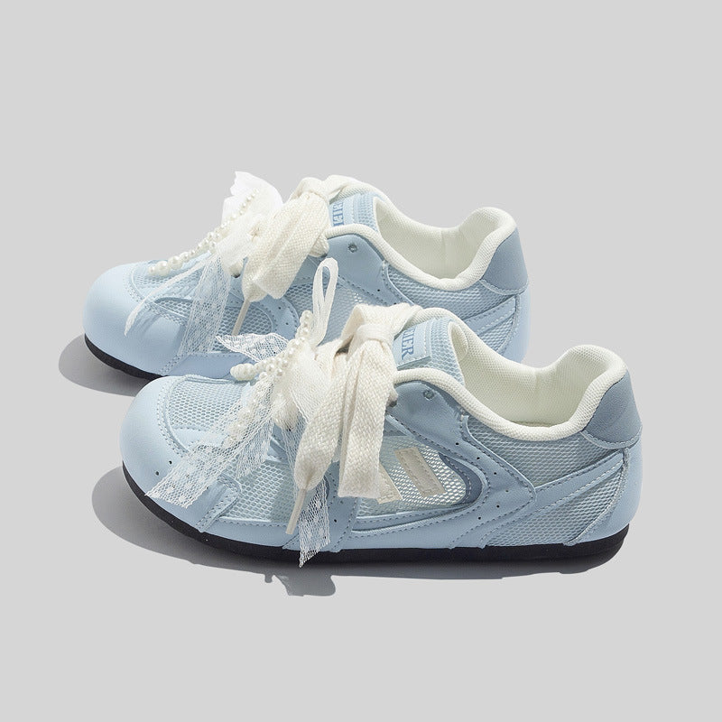 Damen Sportliche Sneakers mit innovativem Riemenanpassungssystem und atmungsaktiver Mesh-Oberfläche EB