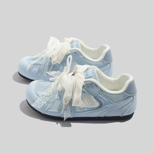 Damen Sportliche Sneakers mit innovativem Riemenanpassungssystem und atmungsaktiver Mesh-Oberfläche EB