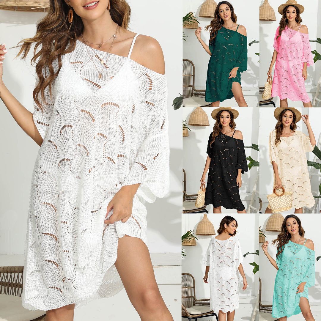 Damen luftiges Häkelkleid EB
