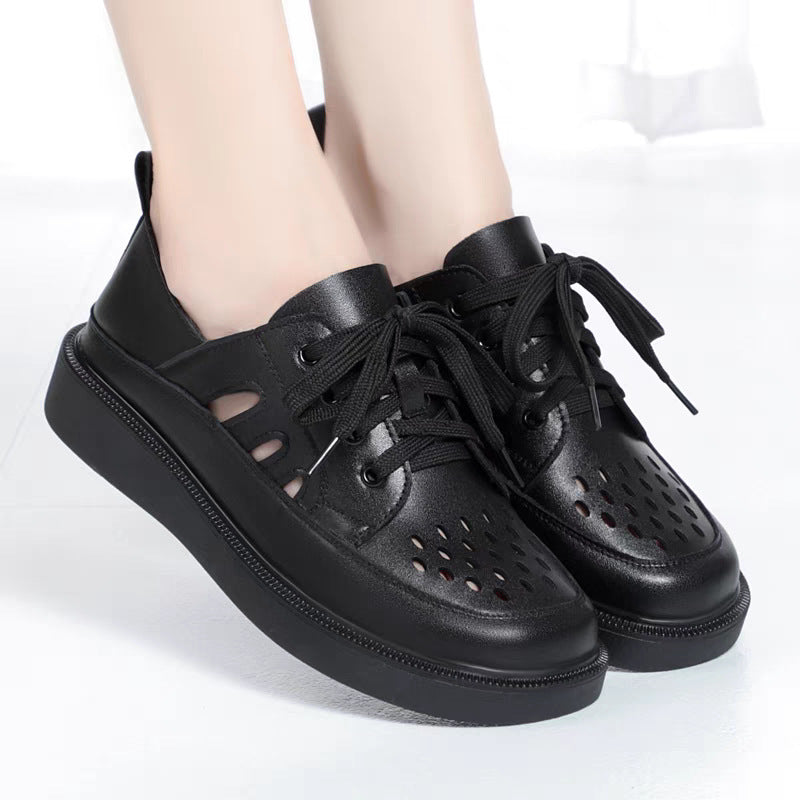 Damen Sportliche Sneaker mit atmungsaktivem Obermaterial und modischen Cut-Outs EB