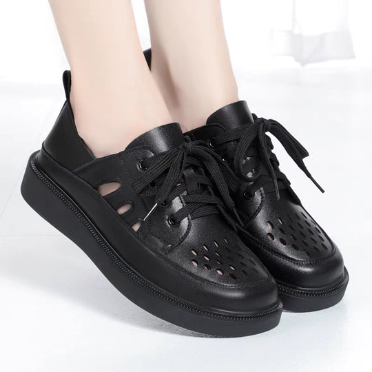 Damen Sportliche Sneaker mit atmungsaktivem Obermaterial und modischen Cut-Outs EB