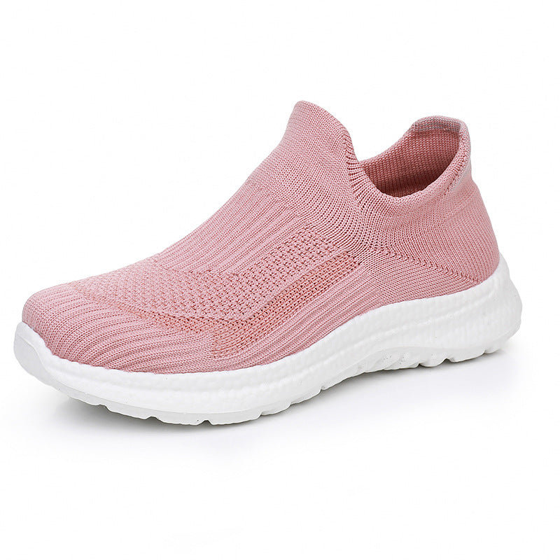 Damen Sportliche Slip-On Sneakers mit atmungsaktivem Obermaterial und weichem Fußbett EB