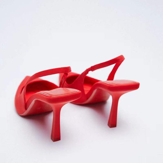 Damen Sling-Pumps mit eleganter Spitze und verstellbarem Riemen EB