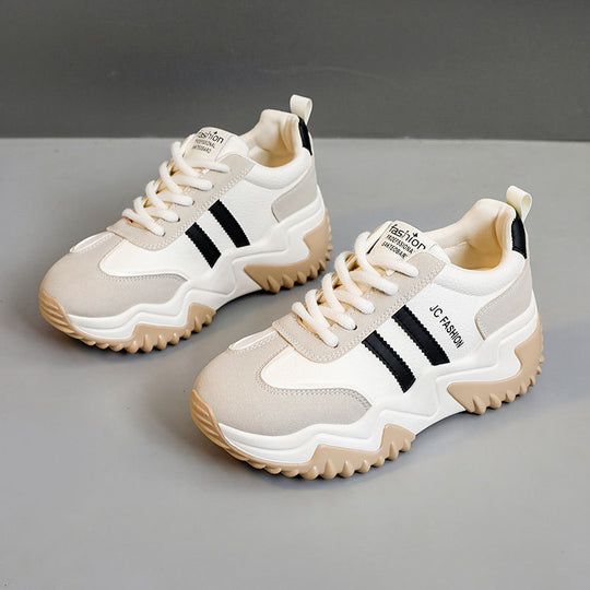 Damen Sportliche Chunky Sneakers mit rutschfester Sohle und atmungsaktivem Obermaterial EB