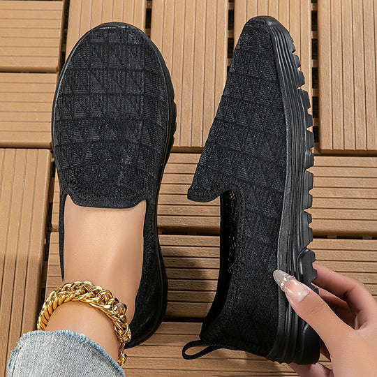 Damen Slip-On Sneakers mit atmungsaktiver Gewebeoberfläche EB