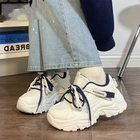 Damen Sportliche Chunky Sneakers mit atmungsaktiver Mesh-Oberfläche und bequemer Dämpfung EB