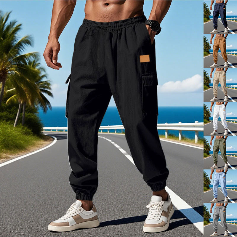 Herren Cargo-Hose mit elastischem Bund und praktischen Taschen EB