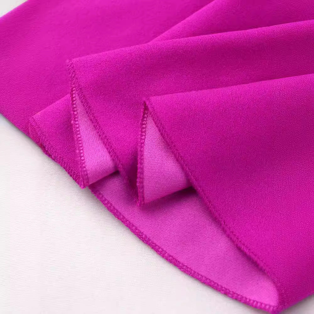 Damen Midikleid mit voluminösen Rüschensäumen und eleganter Faltenlegung EB