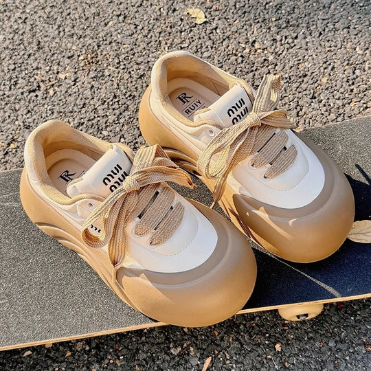Damen Plattform Sneakers mit innovativem Design und hohem Tragekomfort EB