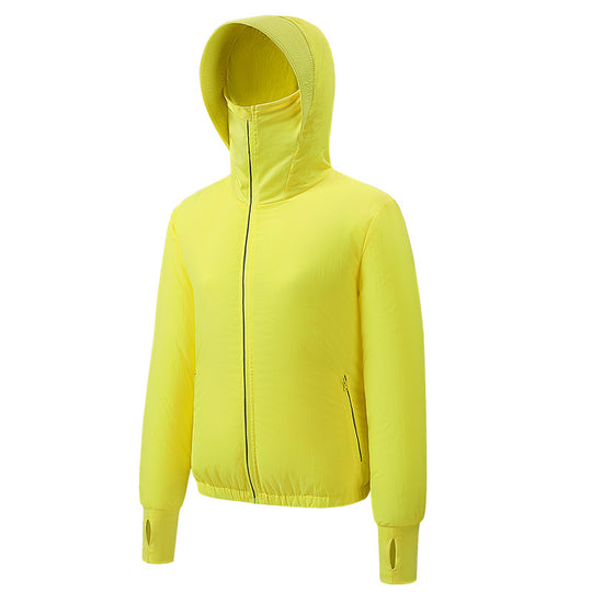 Unisex nan leichte atmungsaktive Kapuzenjacke mit winddichter Thermofütterung R&B