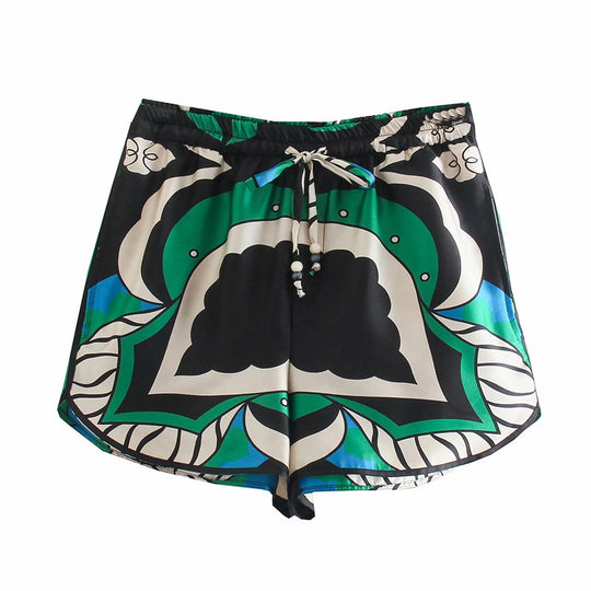 Damen lässiges Blusenset mit Shorts EB