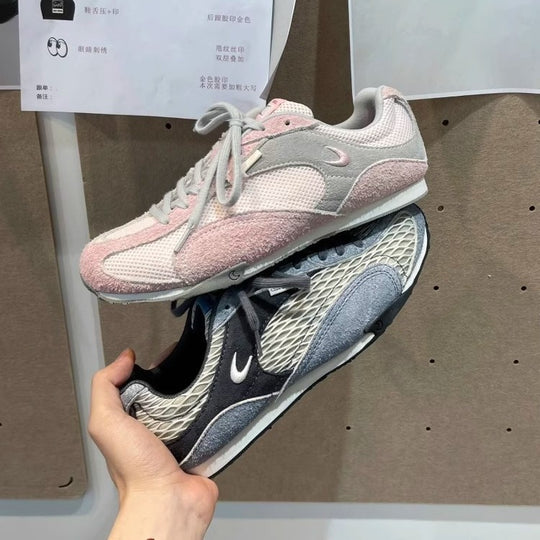 Damen sportliche Laufschuhe mit atmungsaktivem Obermaterial und dämpfender Sohle EB