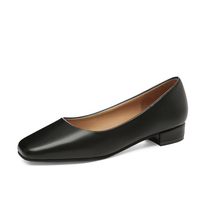 Damen elegante Ballerinas mit modischem Quadratzehen-Design EB