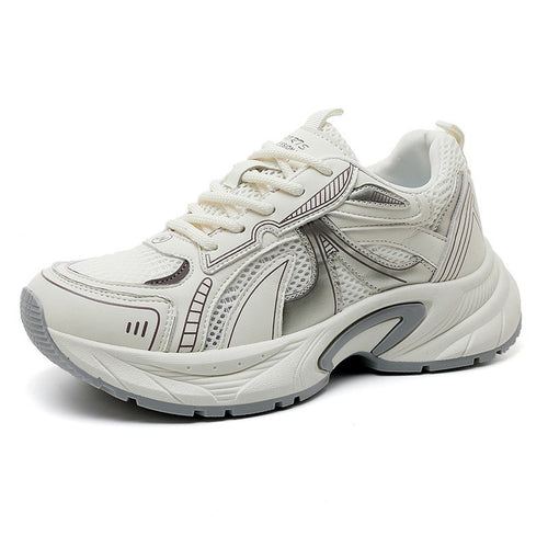 Damen Hochwertige Sport Schnürschuhe mit Atmungsaktivem Mesh und Dämpfungssystem EB