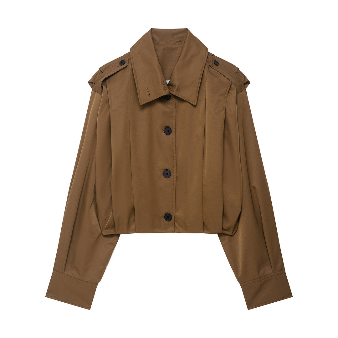 Damen lässige cropped Jacke EB