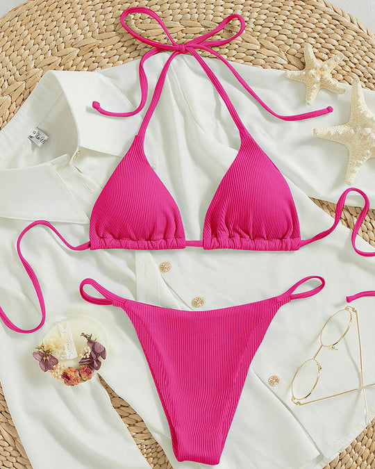 Damen Triangel-Bikini mit raffiniertem Bindesystem EB