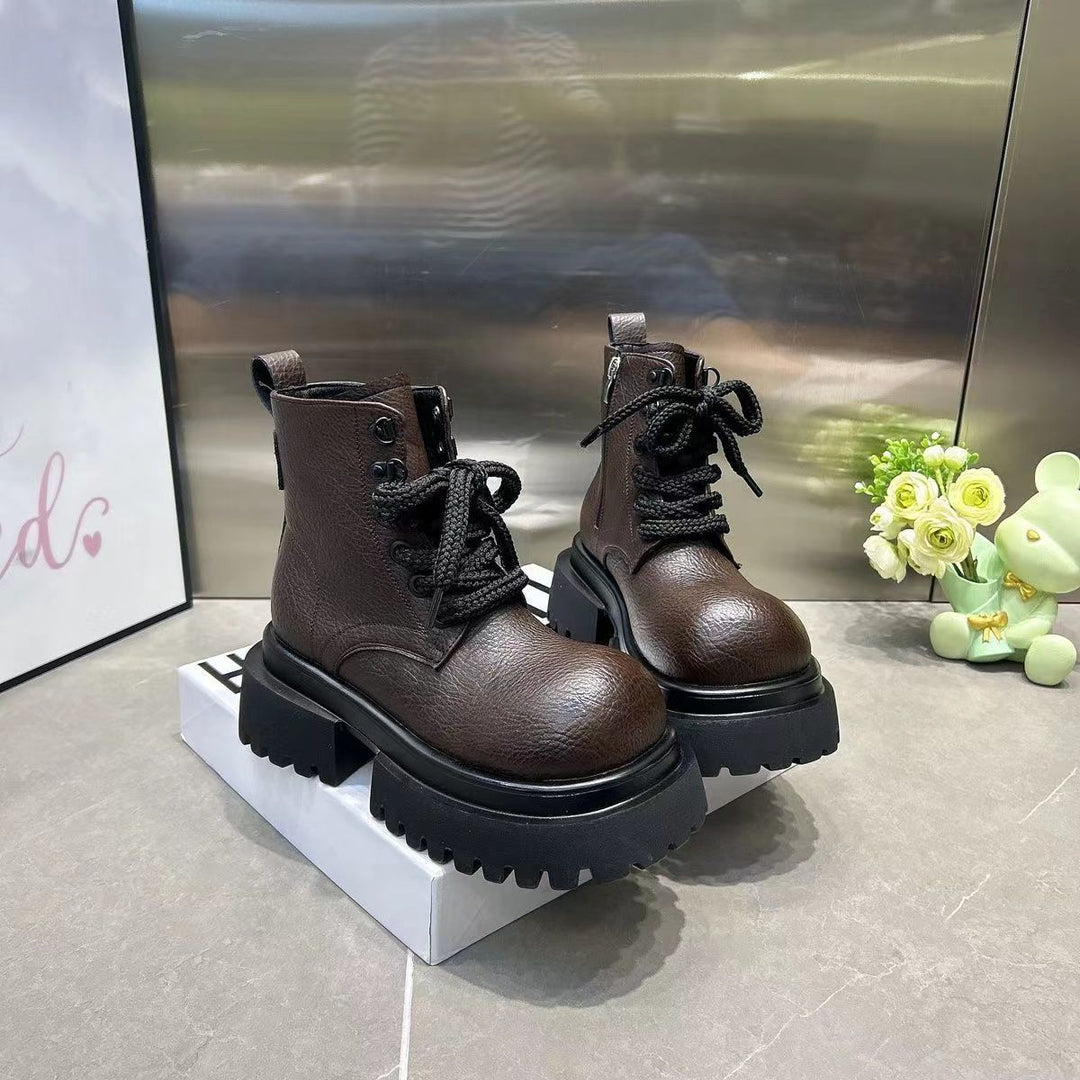 Damen robuste Stiefeletten mit rutschfester Sohle und modischem Design EB