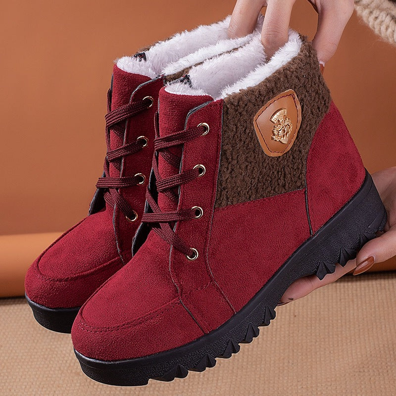Damen Winterstiefel mit weichem Innenfutter und modischem Fleecefutter EB