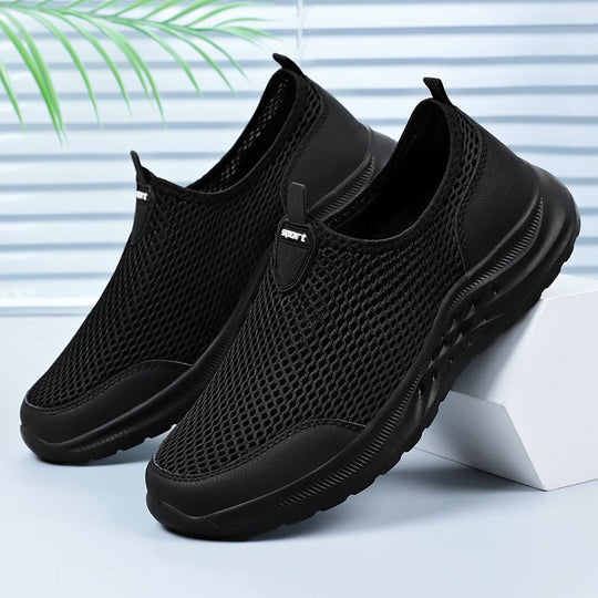 Damen Atmungsaktive Slip-On Sneakers mit elastischer Sohle EB