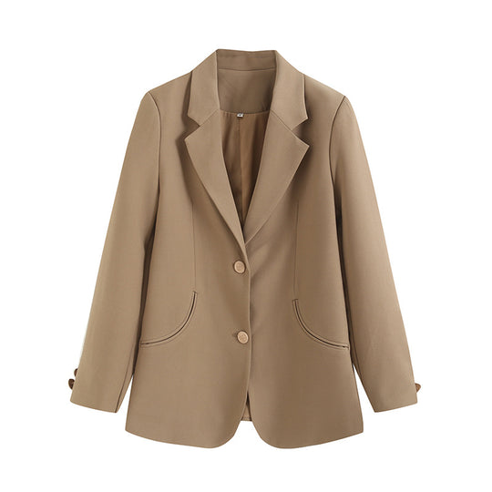 Damen elegante Blazerjacke mit strukturiertem Schnitt und praktischen Taschen EB