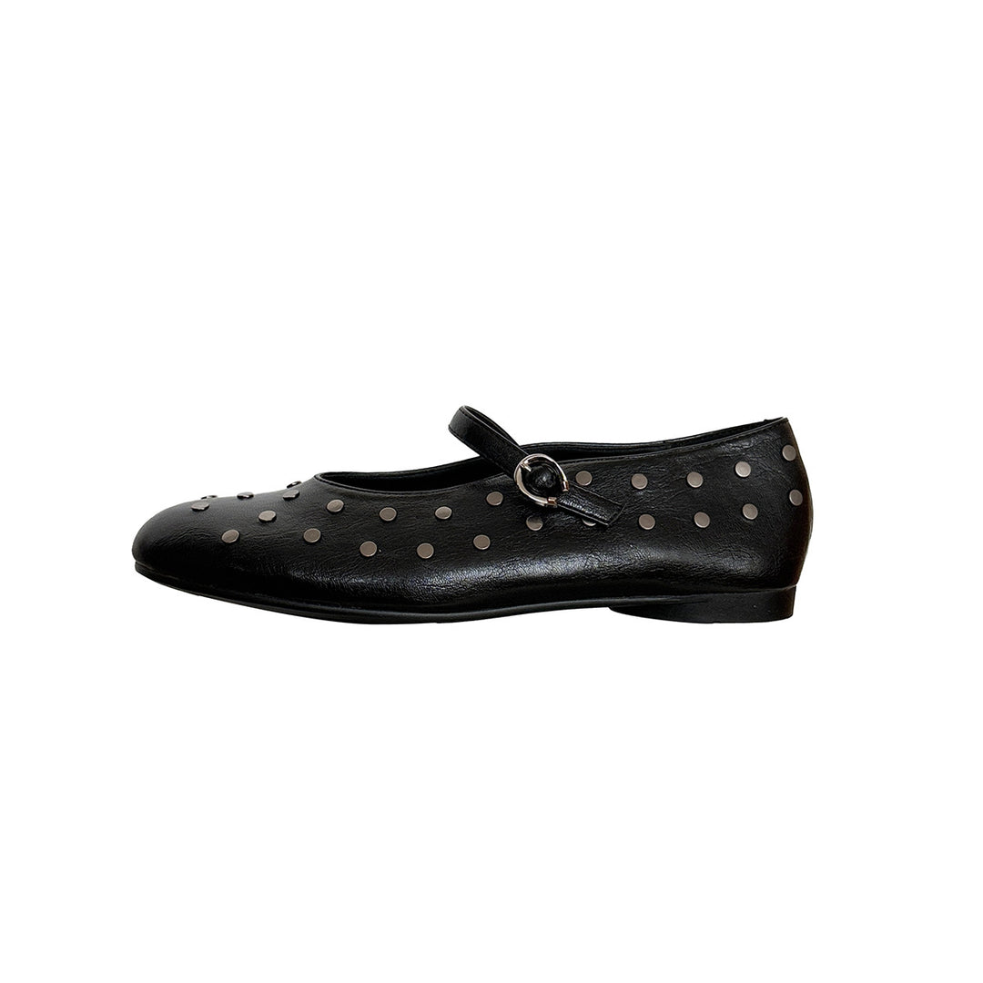 Damen Ballerinas mit modischem Riemchen und schimmernden Details EB