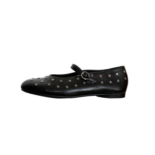 Damen Ballerinas mit modischem Riemchen und schimmernden Details EB