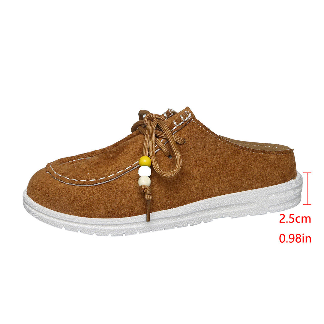 Damen Bequeme Clogs mit modischem Schnitt und dekorativem Riemendesign EB