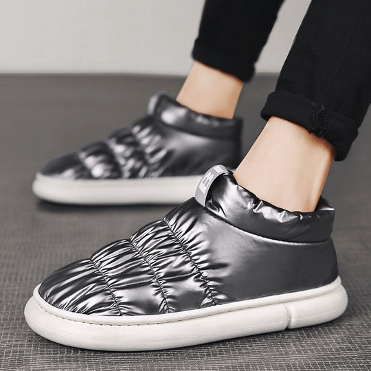 Damen Puff-Sneaker mit hohem Kragen und rutschfester Sohle EB