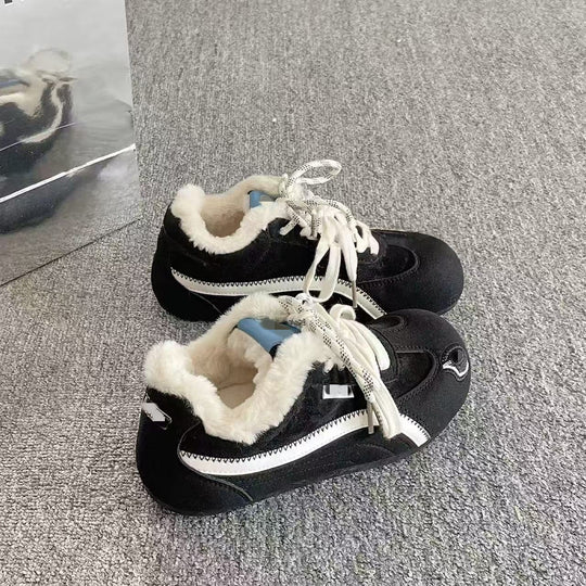 Damen Winter Sneakers mit wärmendem Fleece-Innenfutter und rutschfester Sohle EB