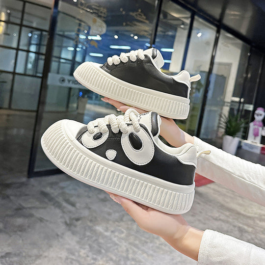 Damen Sneakers mit einzigartigem Panda-Design und rutschfester Sohle EB