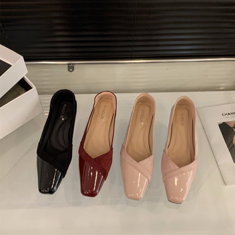 Damen elegante Slingback-Pumps mit modischem Glanz und komfortablem Fußbett EB