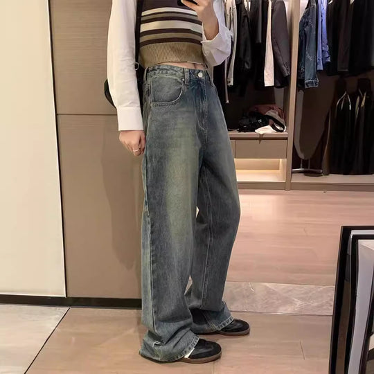 Damen Weite Jeansjacke im lässigen Oversized-Schnitt mit modischem Detail EB