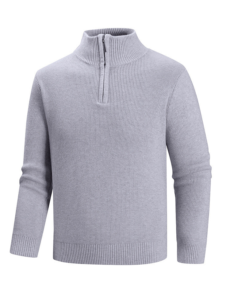 Herren Strickpullover mit hohem Kragen EB