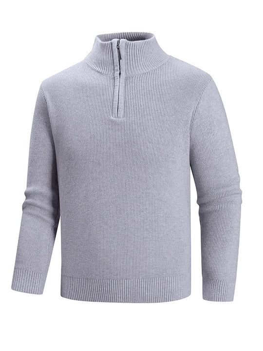 Herren Strickpullover mit hohem Kragen EB