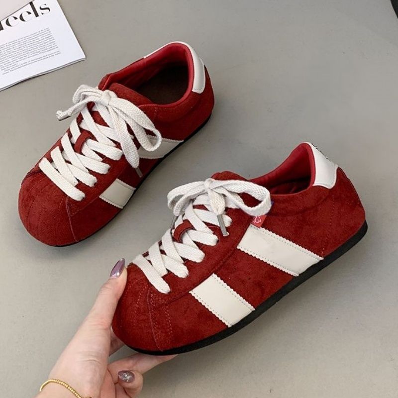 Damen Komfortable Sneaker aus hochwertigem Wildleder mit klassischem Design EB