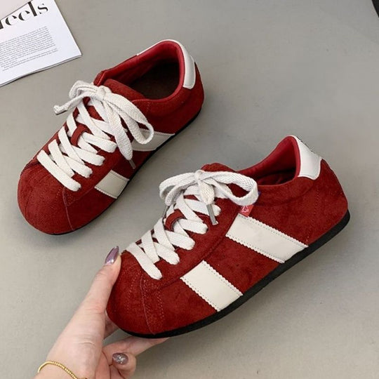Damen Komfortable Sneaker aus hochwertigem Wildleder mit klassischem Design EB