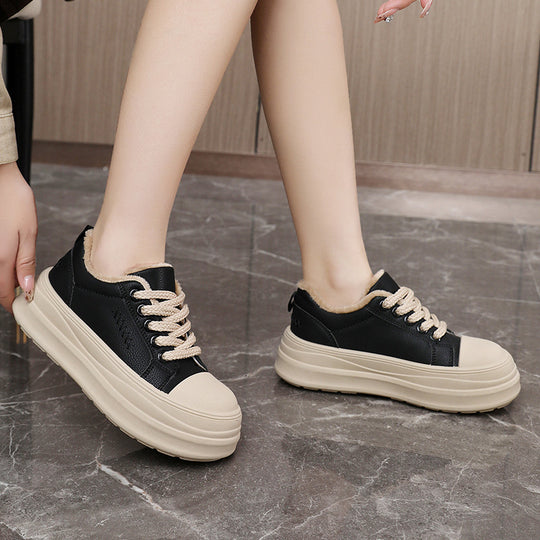 Damen Sneakers mit plüschigem Innenfutter und bequemer Dämpfung EB